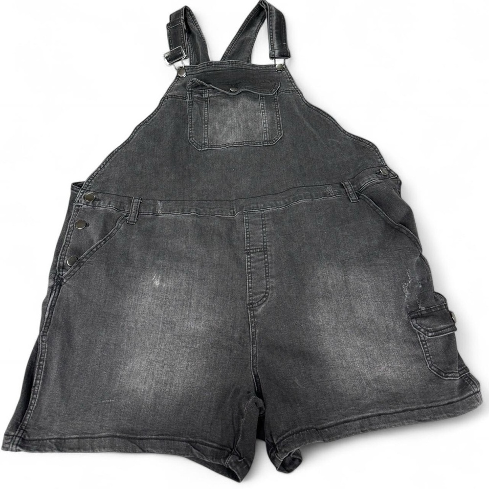 Societie Charcoal Black/Gray Overall Shorts